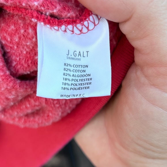 JOHN GALT BRANDY MELVILLE Red San Diego Pullover Sweater - Picture 3 of 4